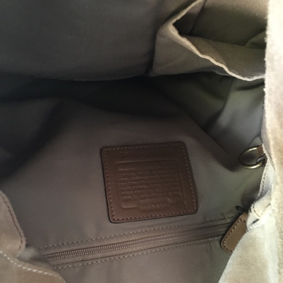 Coach Soho Slim Brown Suede Fringed Duffle Bag - Picture 13 of 15